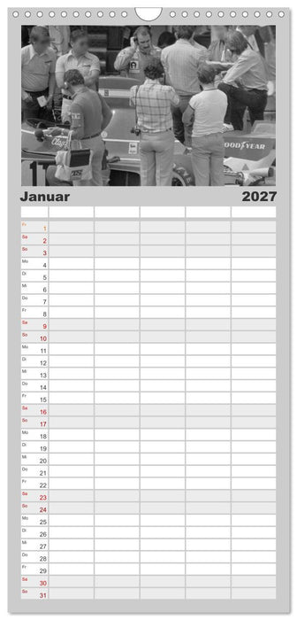 Grand Prix - Formel-Rennen 1972-1977 (CALVENDO Familienplaner 2027)