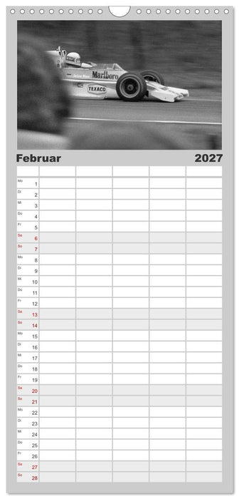 Grand Prix - Formel-Rennen 1972-1977 (CALVENDO Familienplaner 2027)