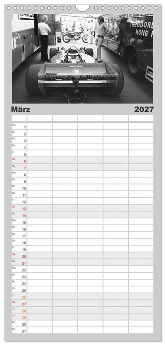 Grand Prix - Formel-Rennen 1972-1977 (CALVENDO Familienplaner 2027)