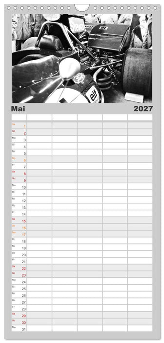 Grand Prix - Formel-Rennen 1972-1977 (CALVENDO Familienplaner 2027)
