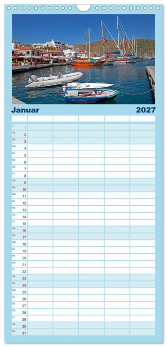 Sommer an der Türkischen Ägäis (CALVENDO Familienplaner 2027)