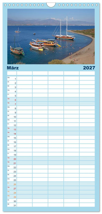 Sommer an der Türkischen Ägäis (CALVENDO Familienplaner 2027)