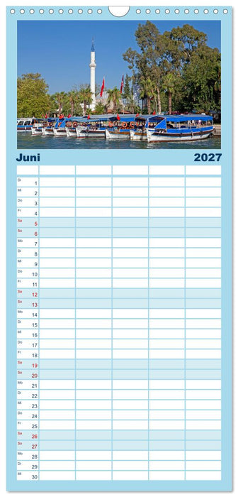 Sommer an der Türkischen Ägäis (CALVENDO Familienplaner 2027)