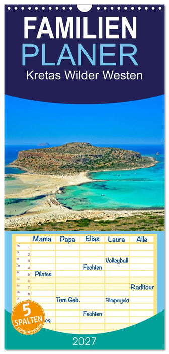Kretas Wilder Westen (CALVENDO Familienplaner 2027)