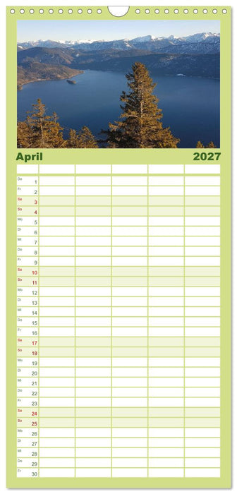 Walchensee Panorama (CALVENDO Familienplaner 2027)