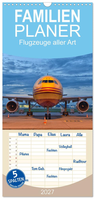 Flugzeuge aller Art (CALVENDO Familienplaner 2027)