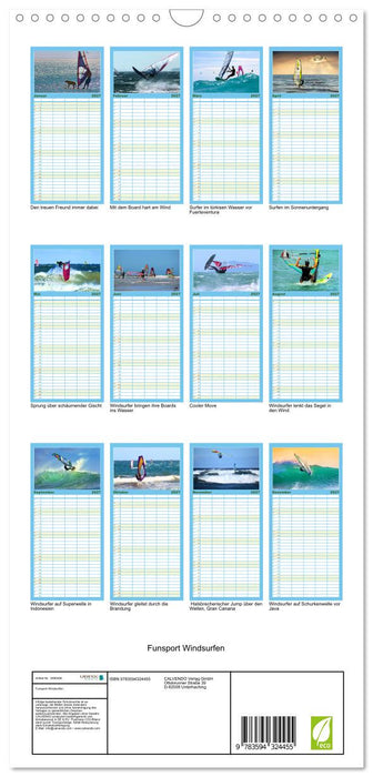Funsport Windsurfen (CALVENDO Familienplaner 2027)