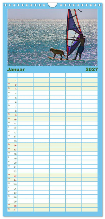 Funsport Windsurfen (CALVENDO Familienplaner 2027)