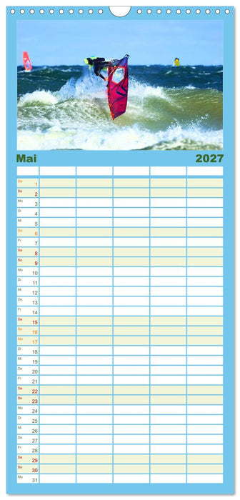 Funsport Windsurfen (CALVENDO Familienplaner 2027)