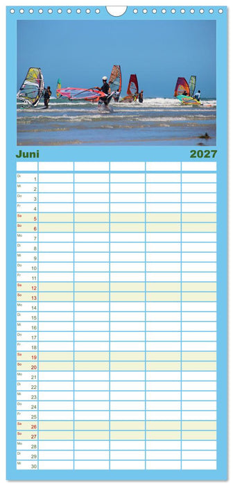 Funsport Windsurfen (CALVENDO Familienplaner 2027)