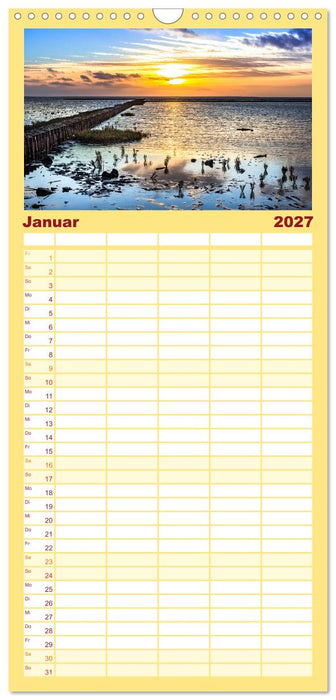 Naturlandschaft WATTENMEER (CALVENDO Familienplaner 2027)