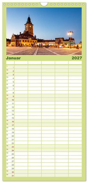 Mittelalterliche Städte Rumäniens (CALVENDO Familienplaner 2027)