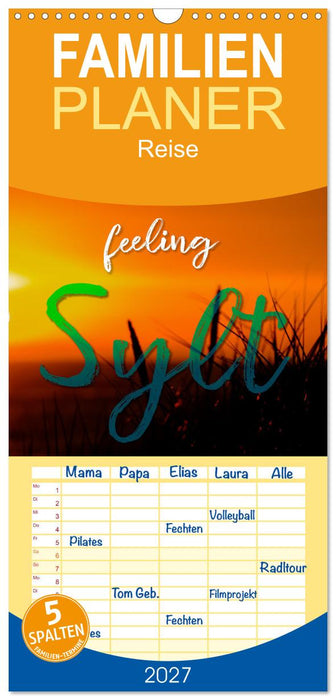 feeling Sylt (CALVENDO Familienplaner 2027)
