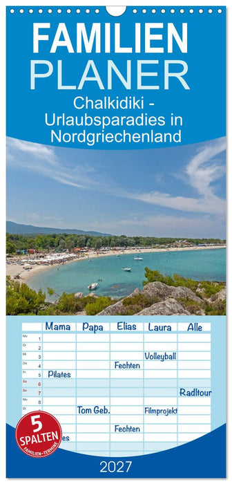 Chalkidiki - Urlaubsparadies in Nordgriechenland (CALVENDO Familienplaner 2027)
