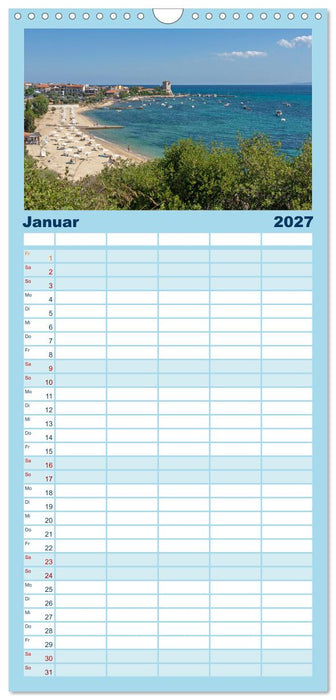 Chalkidiki - Urlaubsparadies in Nordgriechenland (CALVENDO Familienplaner 2027)