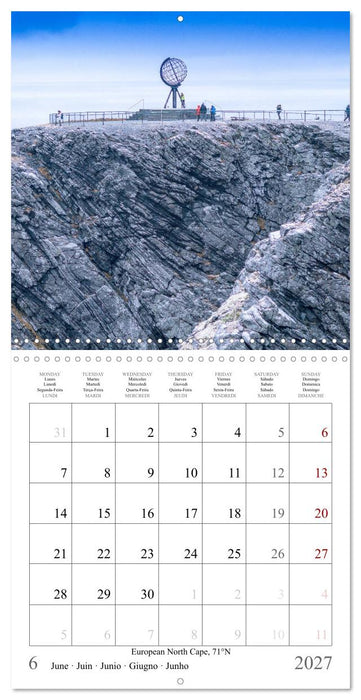 Trondheim, Tromsø, Longyearbyen (CALVENDO Monthly Calendar 2027)