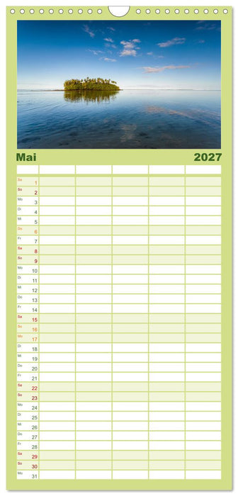Südsee Inseln - Eine Reise ins Paradies (CALVENDO Familienplaner 2027)
