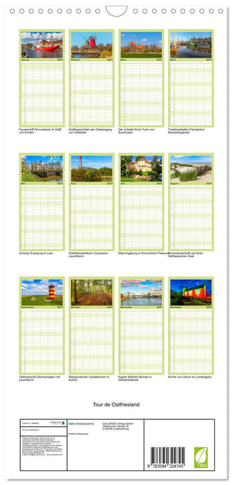 Tour de Ostfriesland (CALVENDO Familienplaner 2027)