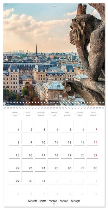 Le Paris romantique (CALVENDO Calendrier mensuel 2027)