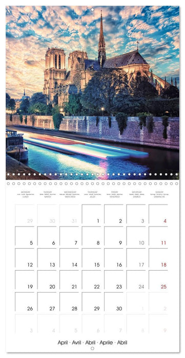 Le Paris romantique (CALVENDO Calendrier mensuel 2027)