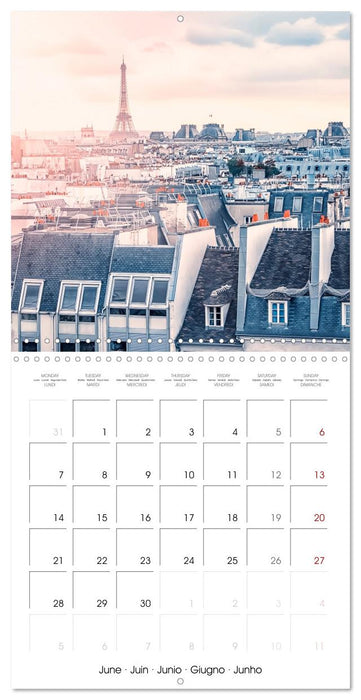 Le Paris romantique (CALVENDO Calendrier mensuel 2027)