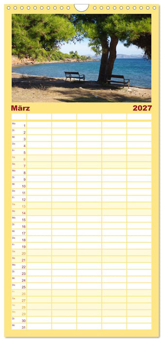 Reisen ans Meer (CALVENDO Familienplaner 2027)