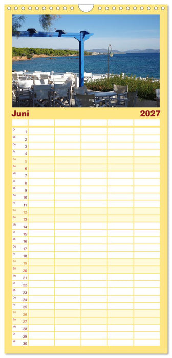 Reisen ans Meer (CALVENDO Familienplaner 2027)