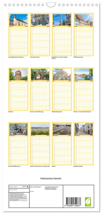 Historisches Hameln (CALVENDO Familienplaner 2027)