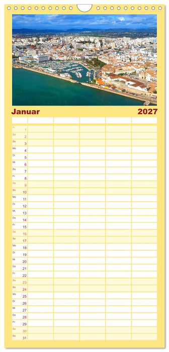 Algarve verliebt (CALVENDO Familienplaner 2027)