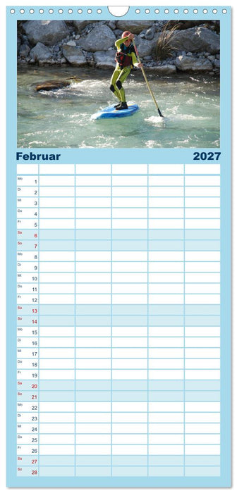 Wildwasser Stand up (CALVENDO Familienplaner 2027)