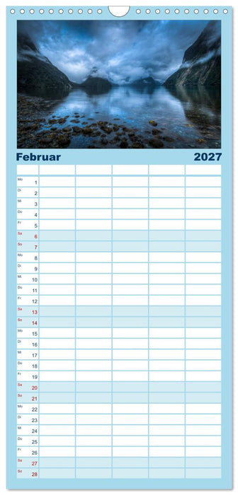 Neuseelands Landschaften (CALVENDO Familienplaner 2027)
