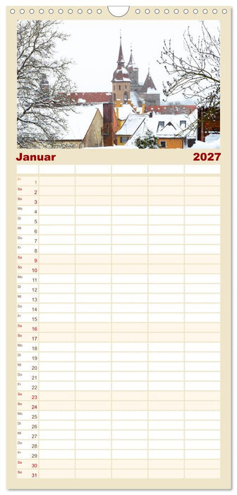 Ein Spaziergang durch Feuchtwangen (CALVENDO Familienplaner 2027)