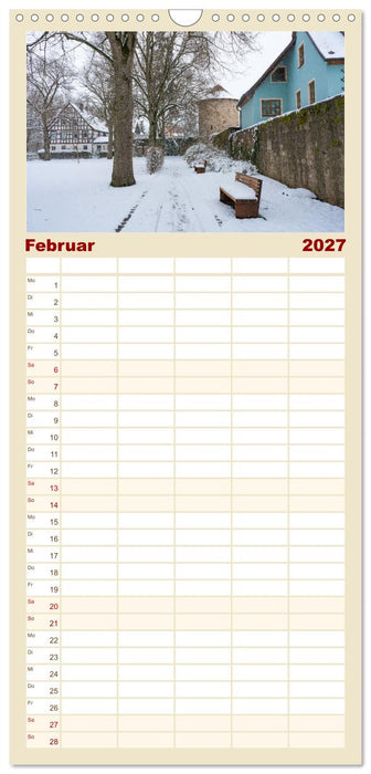 Ein Spaziergang durch Feuchtwangen (CALVENDO Familienplaner 2027)
