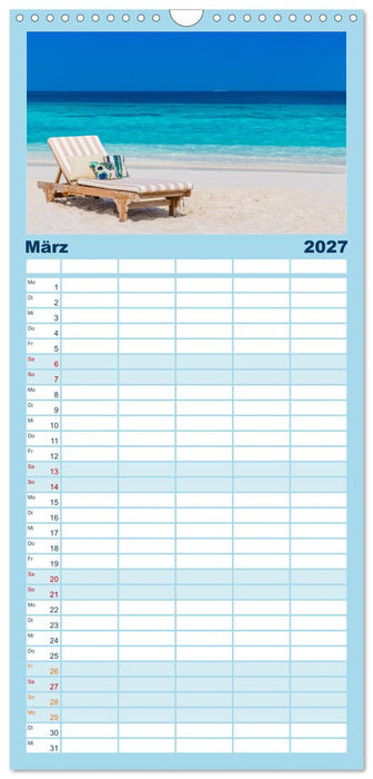 Malediven - Inselparadies im Indischen Ozean (CALVENDO Familienplaner 2027)
