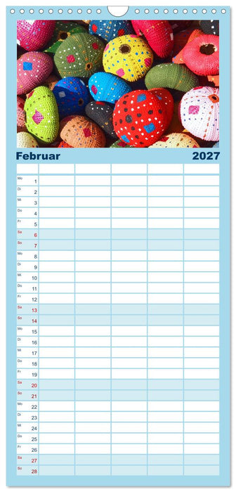 Fischkunst und Fischerglück (CALVENDO Familienplaner 2027)