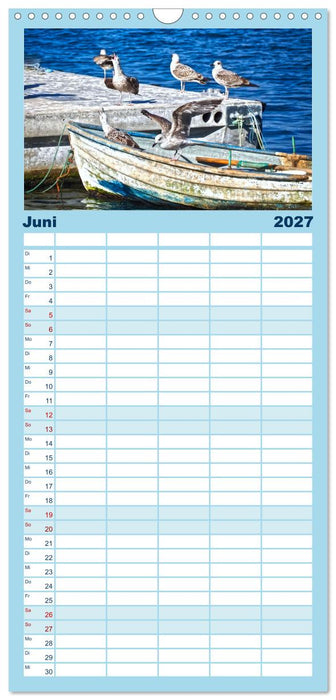 Fischkunst und Fischerglück (CALVENDO Familienplaner 2027)
