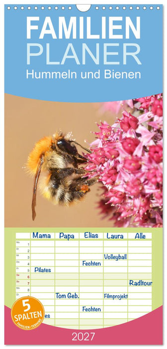 Hummeln und Bienen (CALVENDO Familienplaner 2027)
