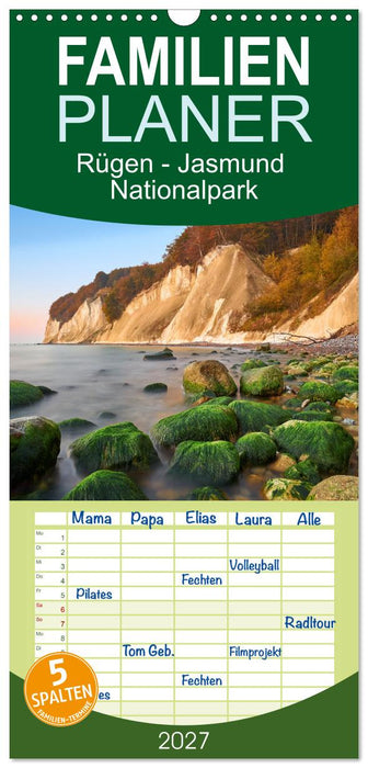 Rügen - Jasmund Nationalpark (CALVENDO Familienplaner 2027)