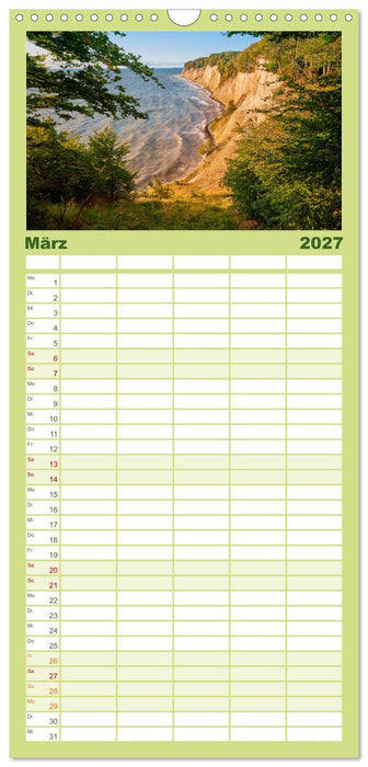 Rügen - Jasmund Nationalpark (CALVENDO Familienplaner 2027)