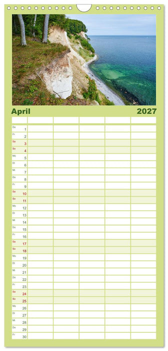 Rügen - Jasmund Nationalpark (CALVENDO Familienplaner 2027)