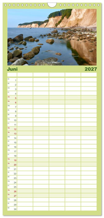 Rügen - Jasmund Nationalpark (CALVENDO Familienplaner 2027)
