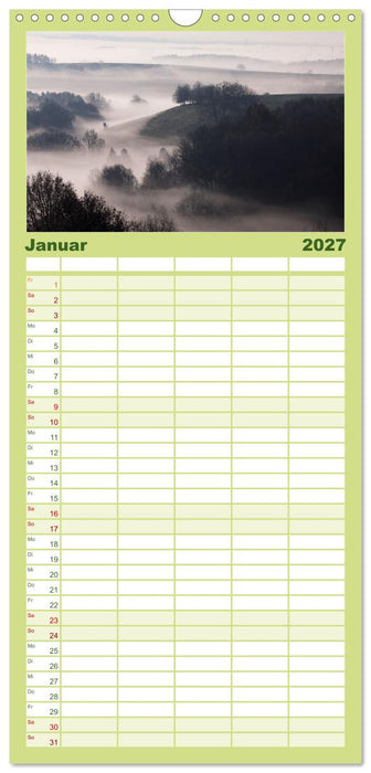 Farbenfrohe Heimat (CALVENDO Familienplaner 2027)