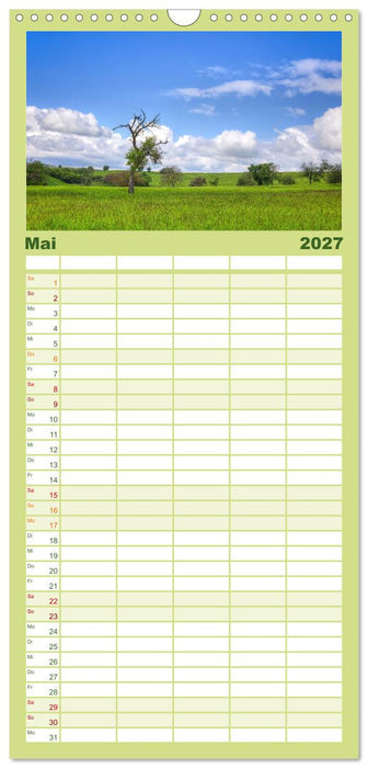 Farbenfrohe Heimat (CALVENDO Familienplaner 2027)