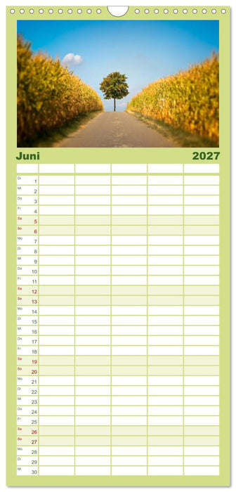 Farbenfrohe Heimat (CALVENDO Familienplaner 2027)