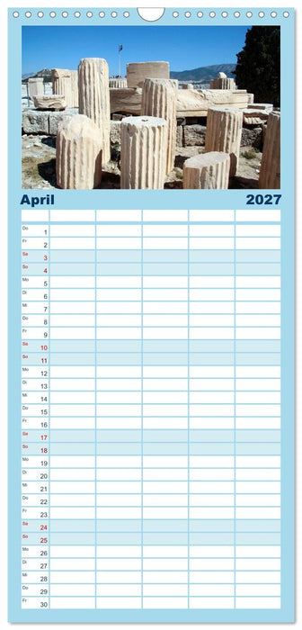 Griechischer Charme (CALVENDO Familienplaner 2027)