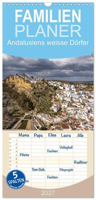 Andalusiens weisse Dörfer (CALVENDO Familienplaner 2027)