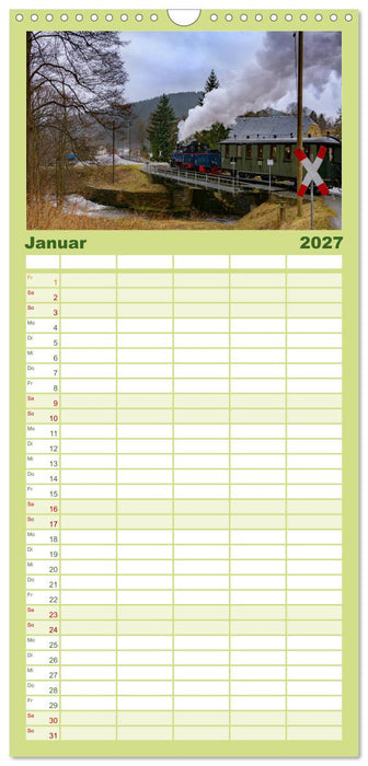 Dampf im Pressnitztal (CALVENDO Familienplaner 2027)