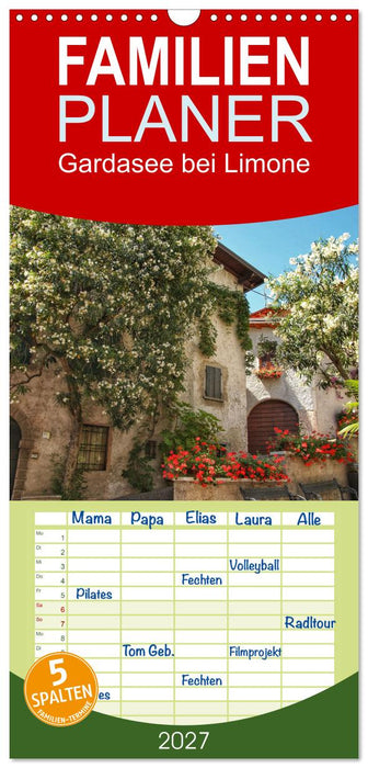 Gardasee bei Limone (CALVENDO Familienplaner 2027)