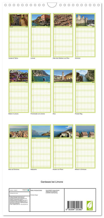 Gardasee bei Limone (CALVENDO Familienplaner 2027)