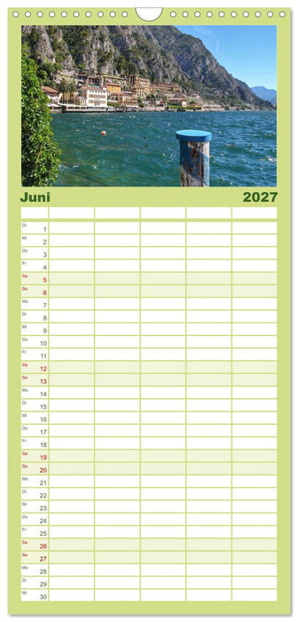 Gardasee bei Limone (CALVENDO Familienplaner 2027)
